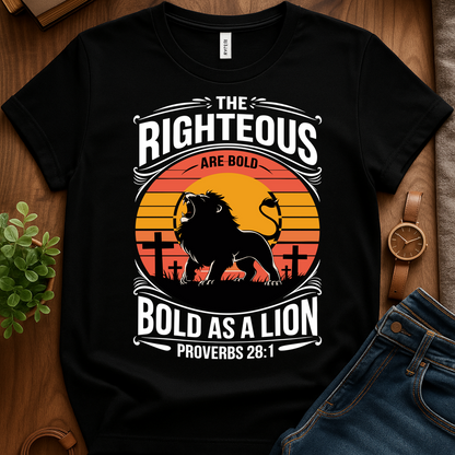 Bold As A Lion V2b Print - Black