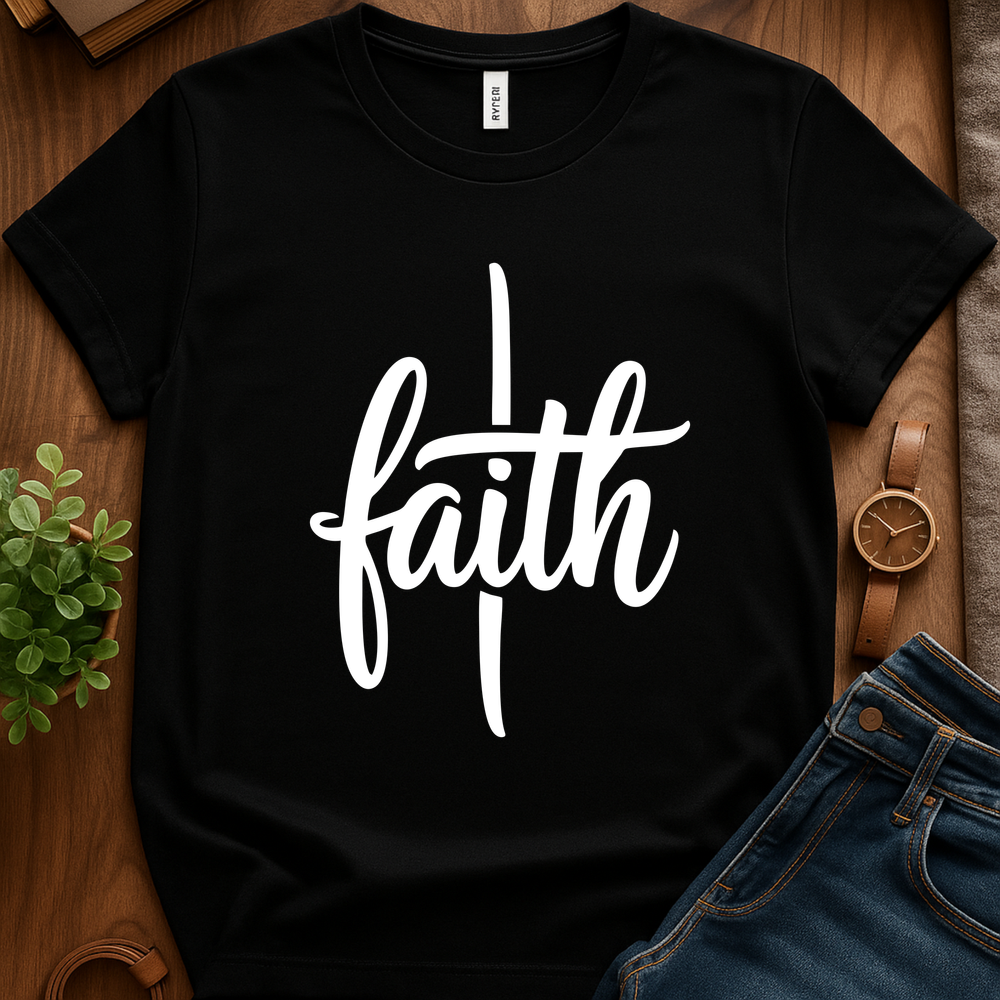Text Only Faith V1b - Black