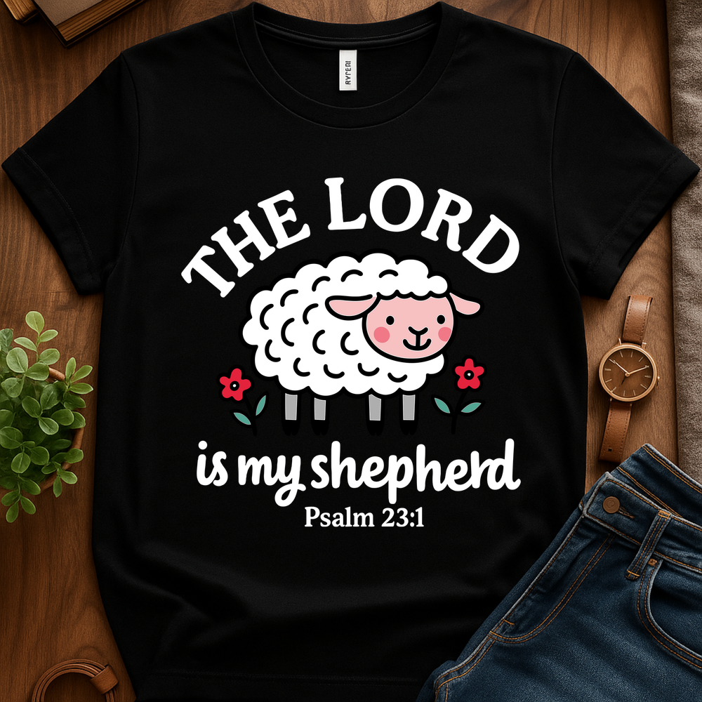 The Lord Is My Shepherd V1b - Black