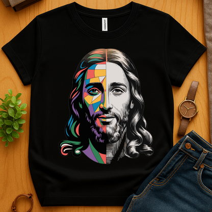 Jesus Colored And Sketched V1 - Black