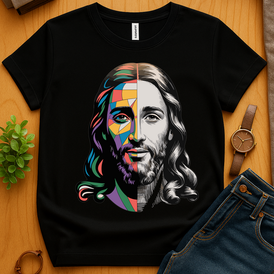 Jesus Colored And Sketched V1 - Black
