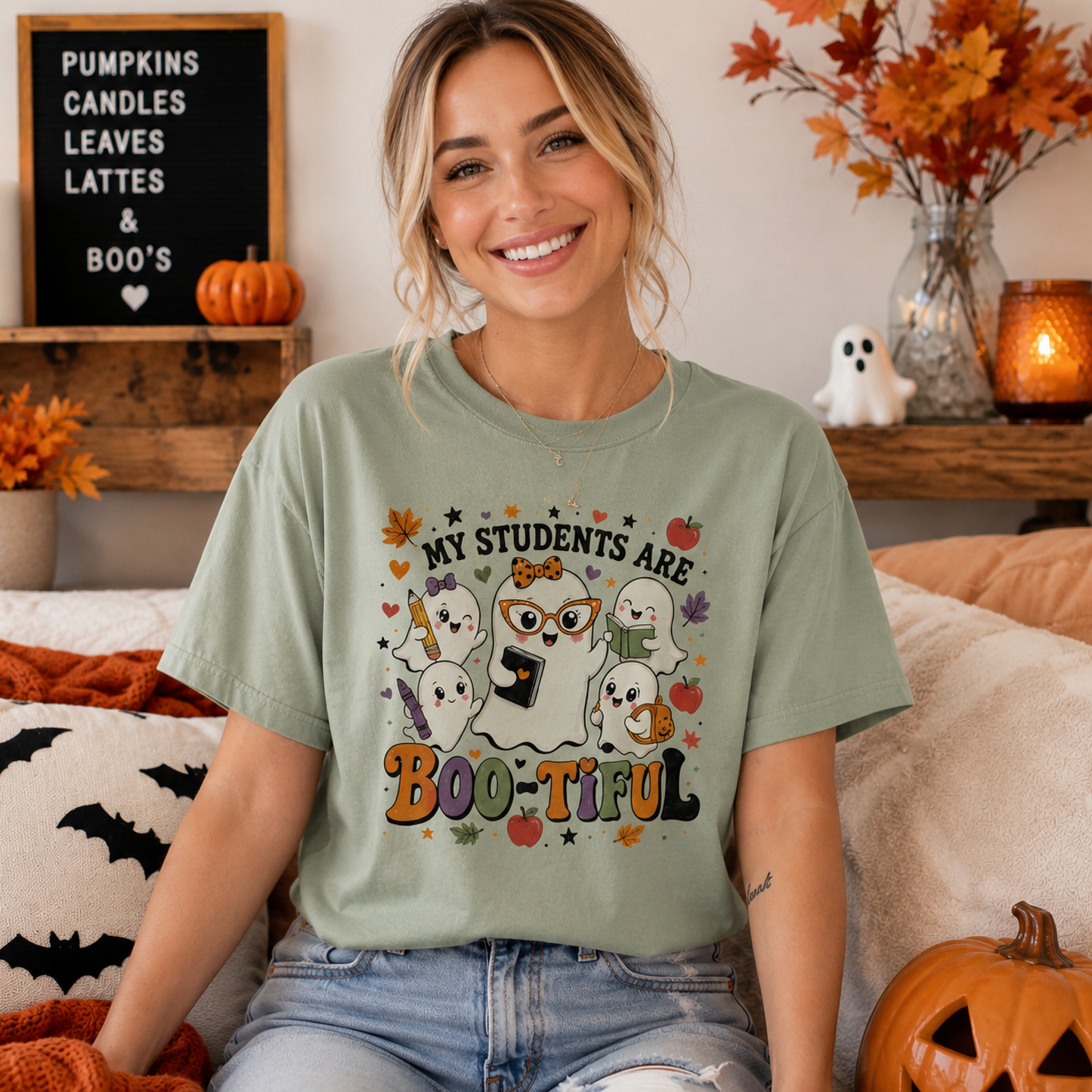 My Students Are Boo-tiful Cute Ghost Teacher Halloween