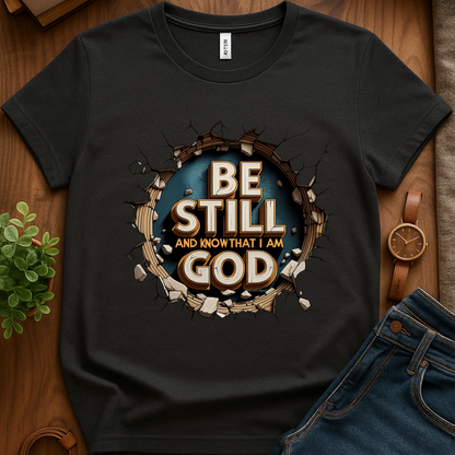 Be Still And Know I Am God V1 4500x5400 Print - Dark Heather