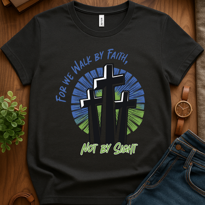 For We Walk By Faith V1 Print - Dark Heather