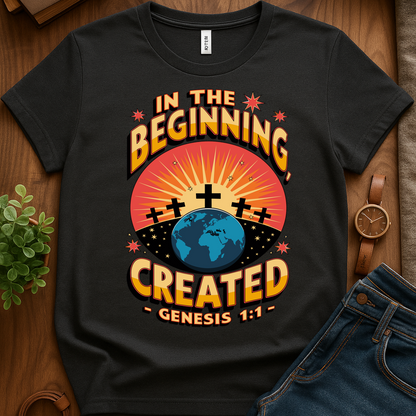 In The Beginning V1 Print - Dark Heather