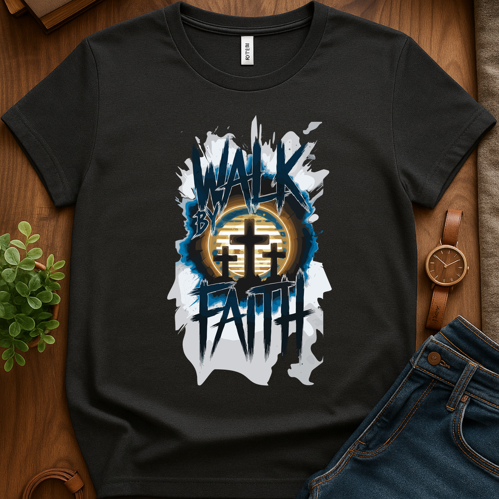 Walk By Faith V1 Print - Dark Heather