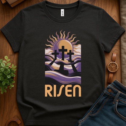He Has Risen V1b Print - Dark Heather