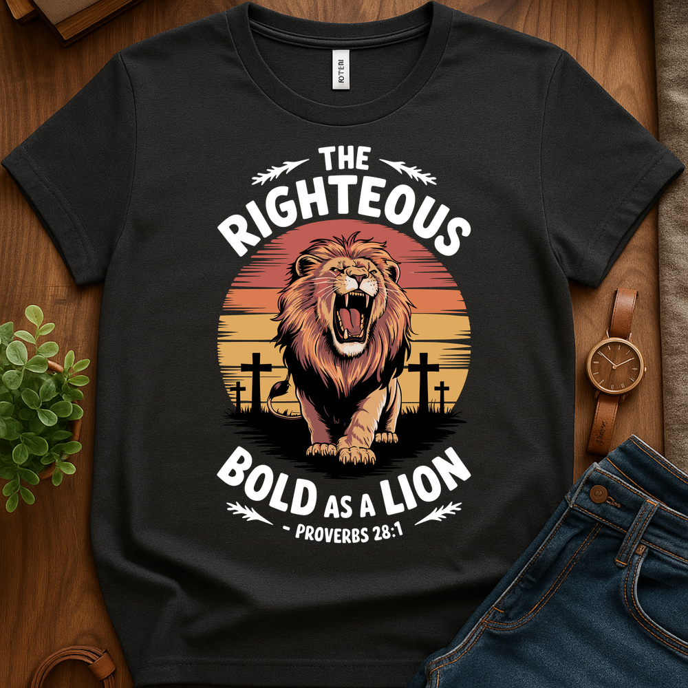 Bold As A Lion V3b Print - Dark Heather