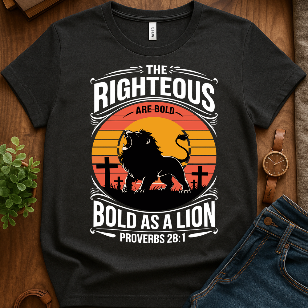 Bold As A Lion V2b Print - Dark Heather