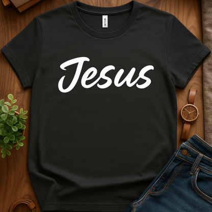 Text Only Jesus V2b - Dark Heather