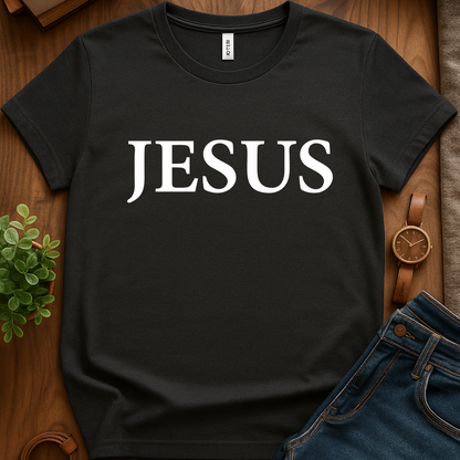 Text Only Jesus V1b - Dark Heather
