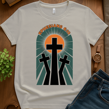 Ephesians 6 10 V1 Print - Ice Grey