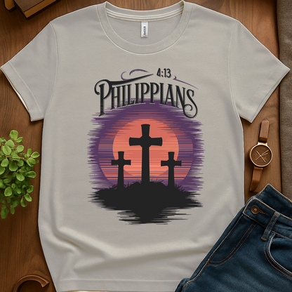 Philippians 4 13 V1 Print - Ice Grey