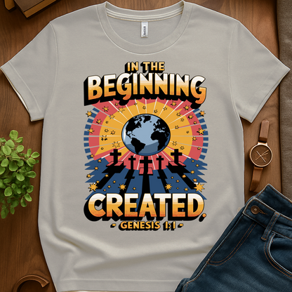 In The Beginning V2 Print - Ice Grey
