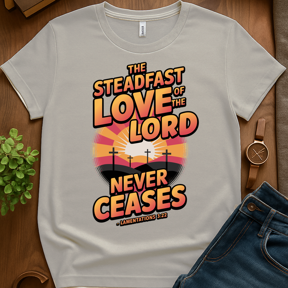 The Steadfast Love Of The Lord V2 Print - Ice Grey