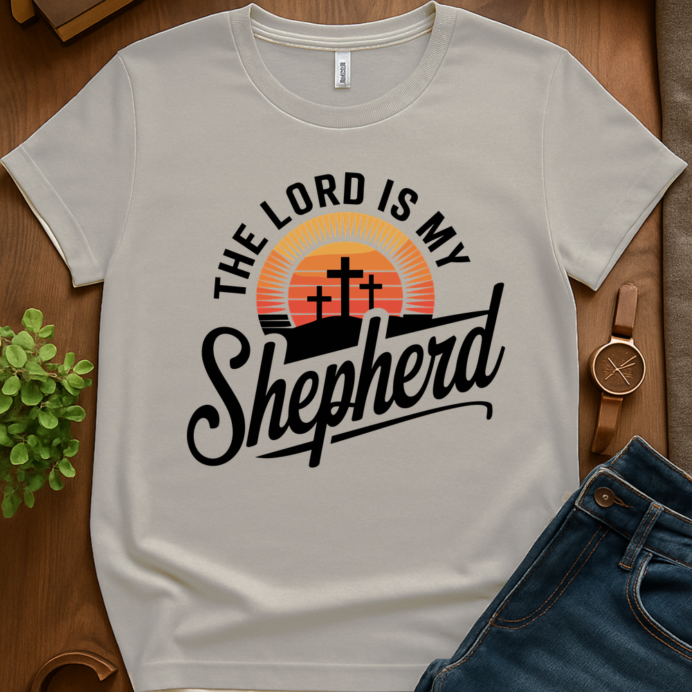 Lord Is My Sheperd V1b Print - Ice Grey