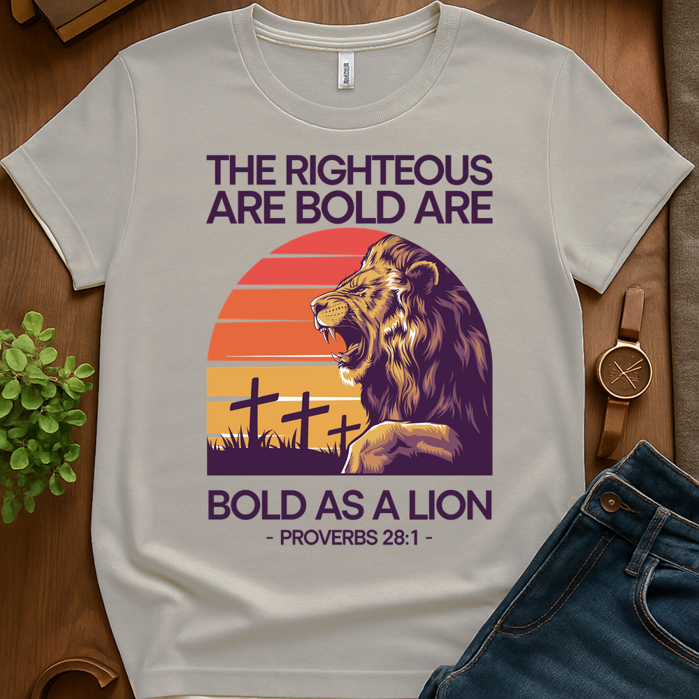 Bold As A Lion V5b Print - Ice Grey