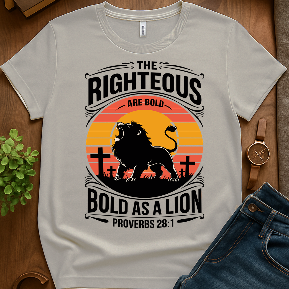 Bold As A Lion V2b Print - Ice Grey