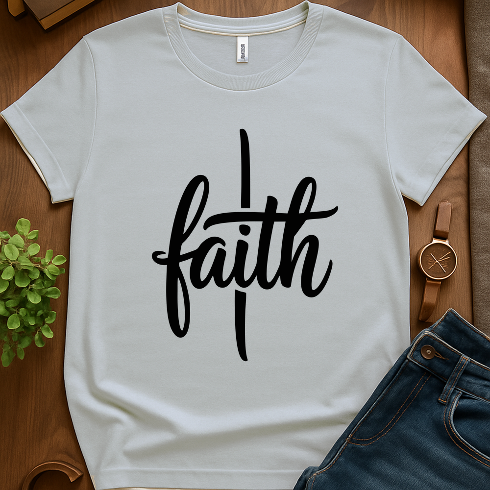 Text Only Faith V1b - Ice Grey