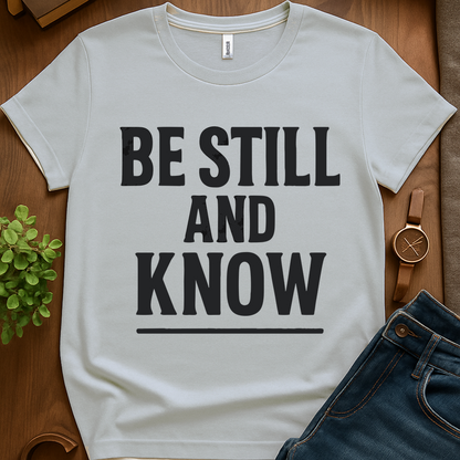 Be Still And Know V1b - Ice Grey