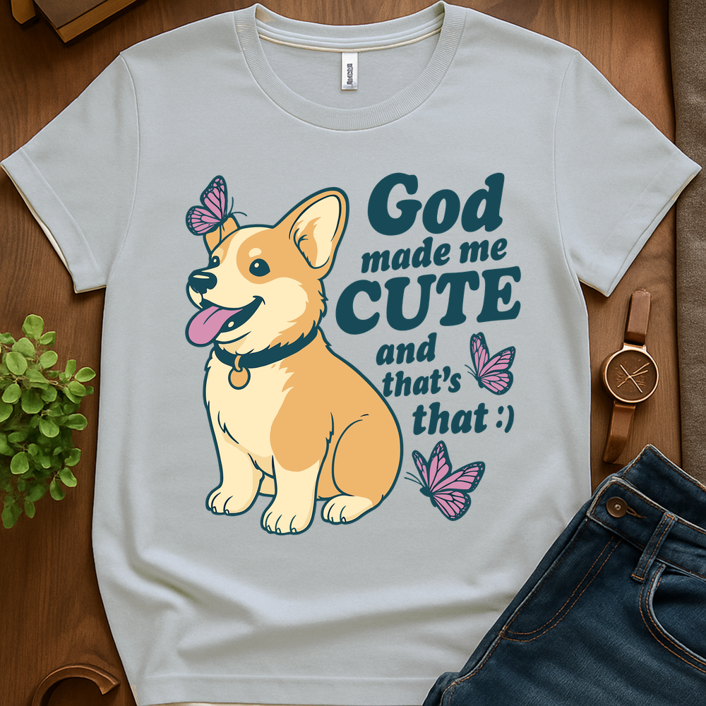 God Made Me Cute V1b - Ice Grey