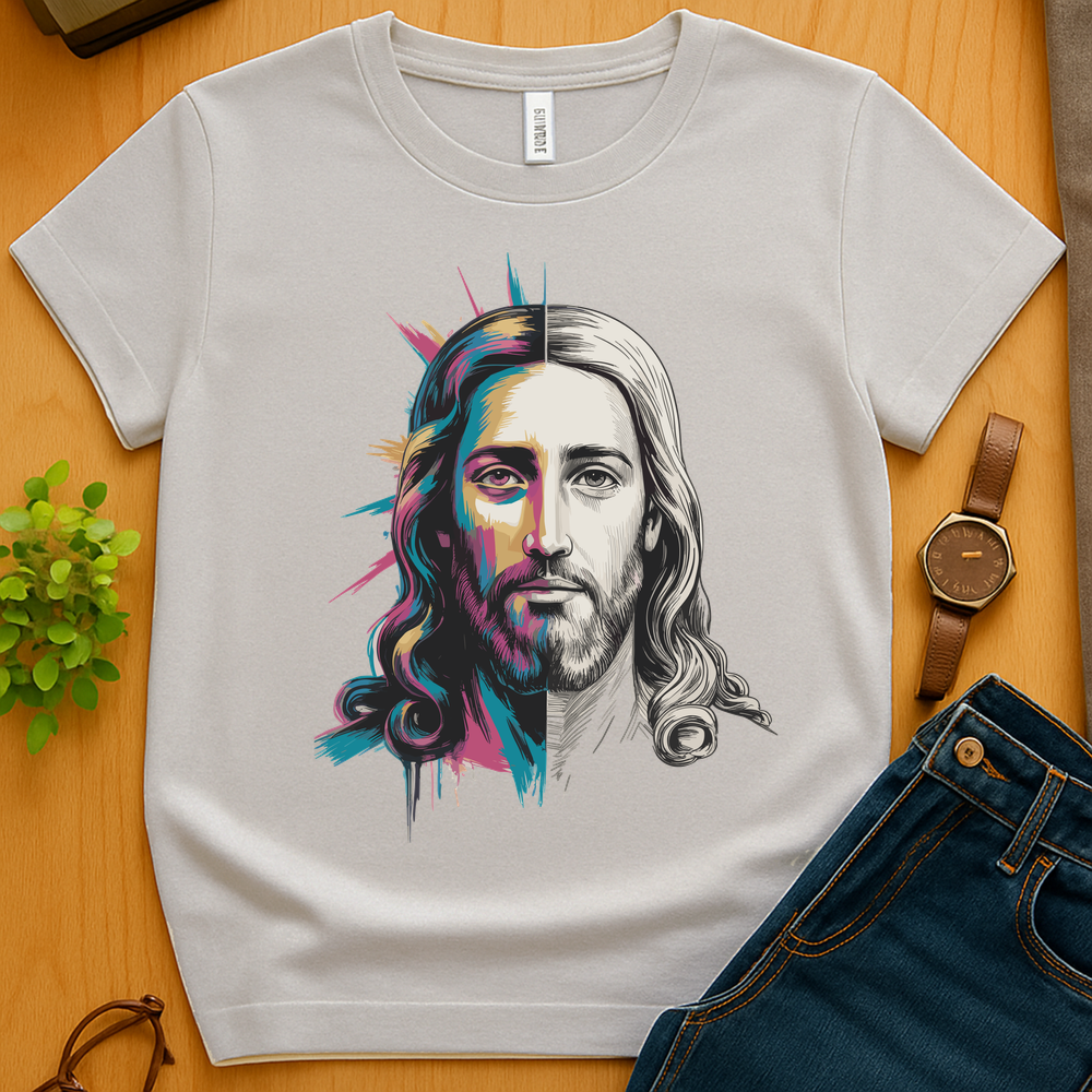 Jesus Colored And Sketched V2 - Ice Grey