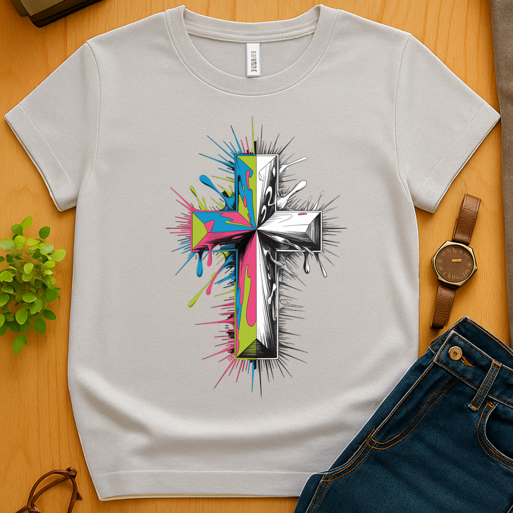 Cross Colored And Sketched V2 - Ice Grey