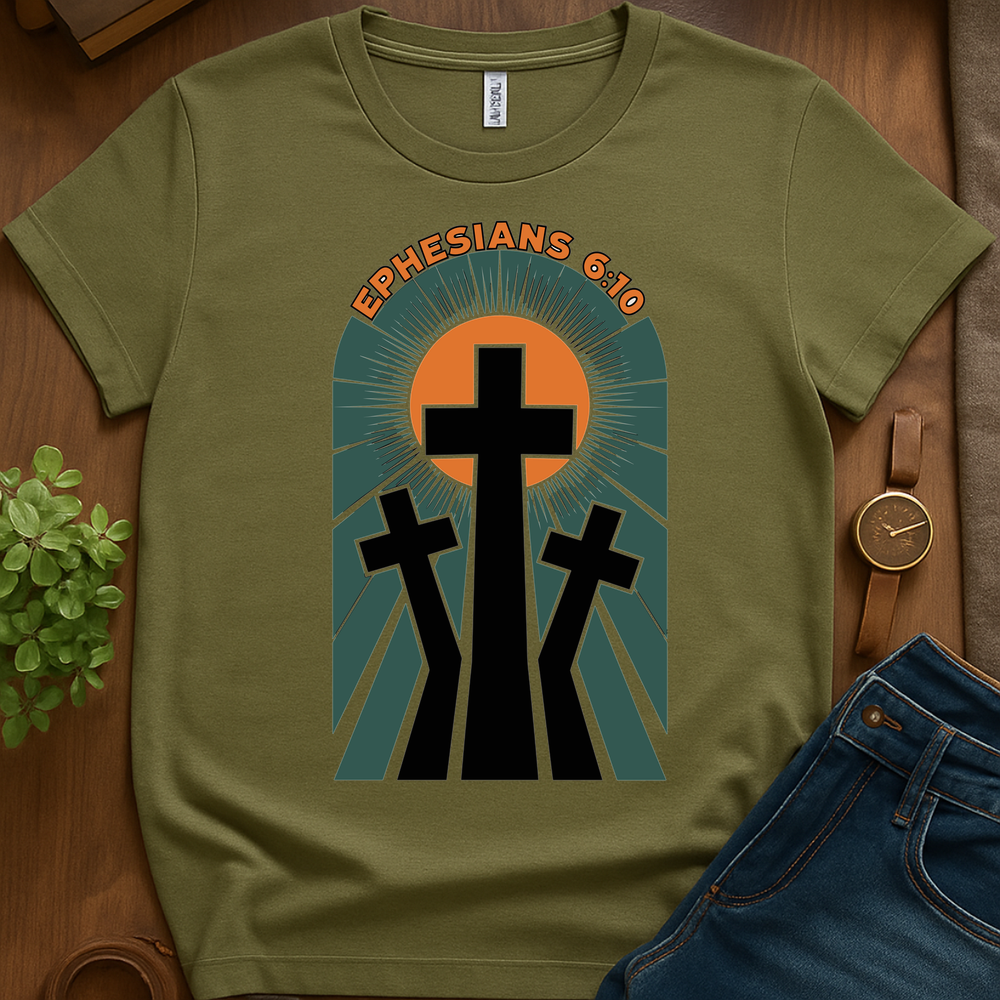 Ephesians 6 10 V1 Print - Military Green