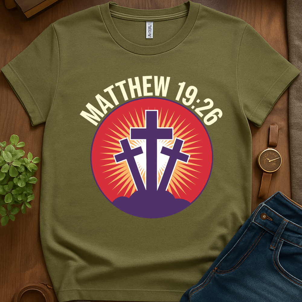 Mathew 19 26 V2b - Military Green