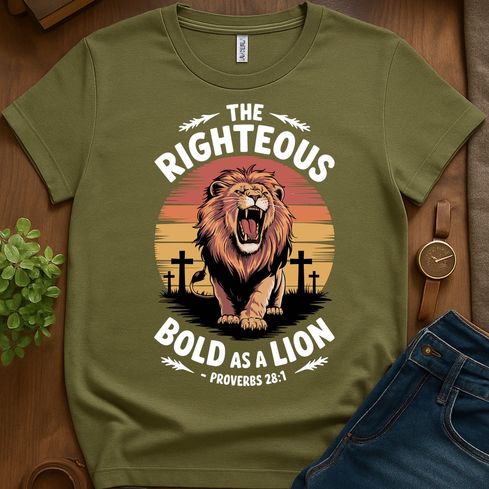 Bold As A Lion V3b Print - Military Green