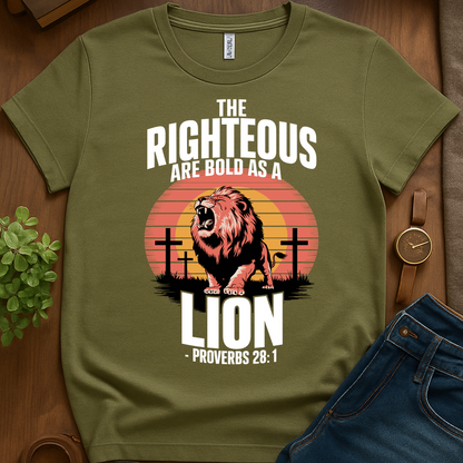Bold As A Lion V4b Print - Military Green