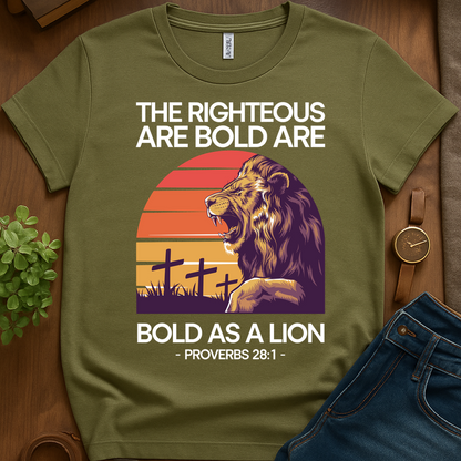 Bold As A Lion V5b Print - Military Green