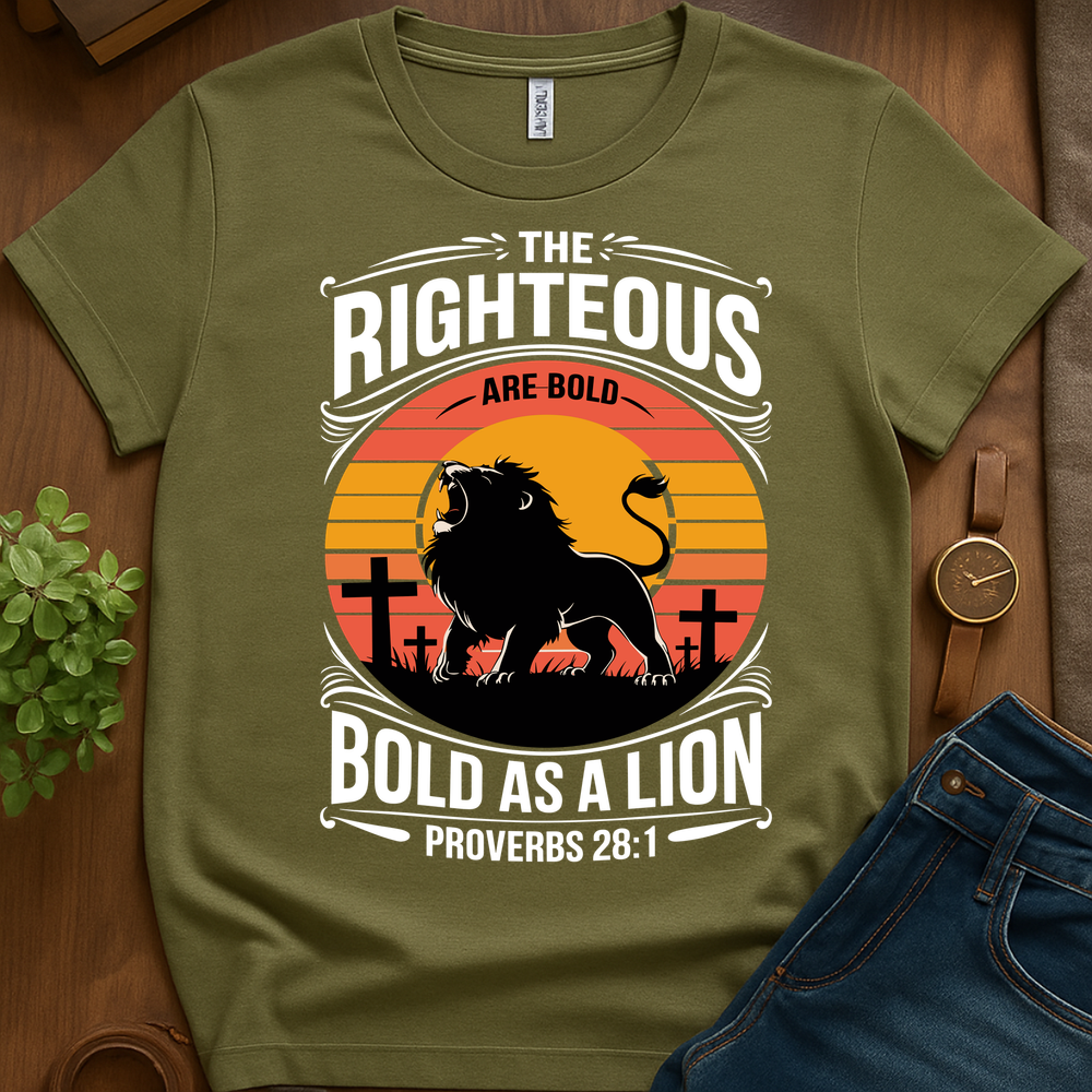 Bold As A Lion V2b Print - Military Green