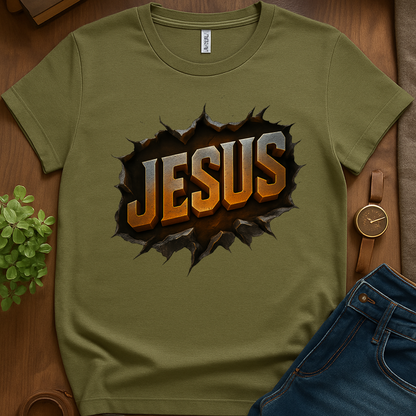 Jesus 3d Metal V1 - Military Green