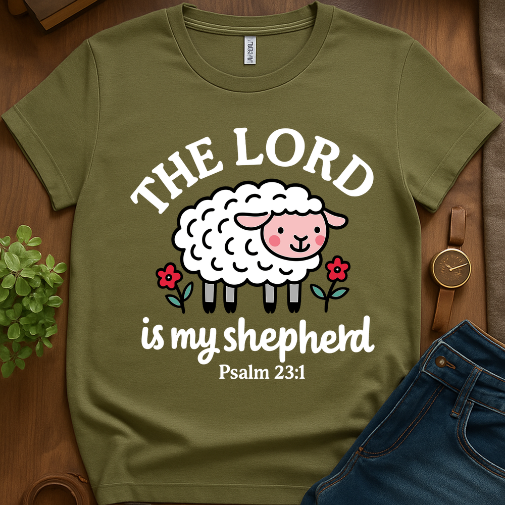 The Lord Is My Shepherd V1b - Military Green