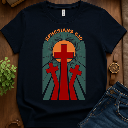 Ephesians 6 10 V1b Print - Navy