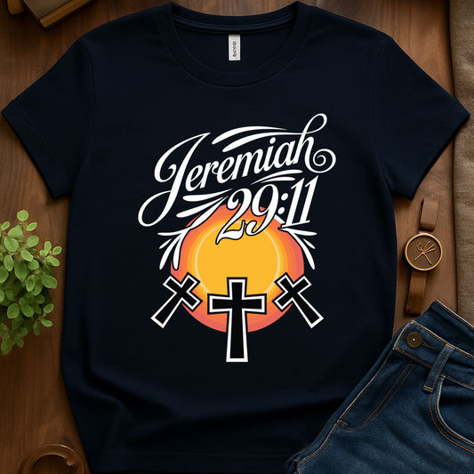 Jeremiah 29 11 V1b Print - Navy