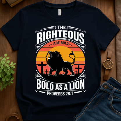 Bold As A Lion V2b Print - Navy