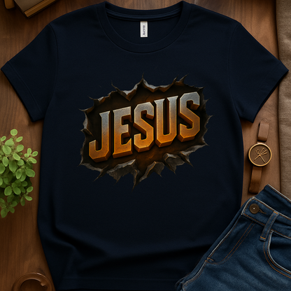 Jesus 3d Metal V1 - Navy
