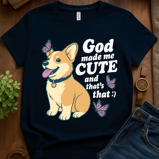 God Made Me Cute V1b - Navy