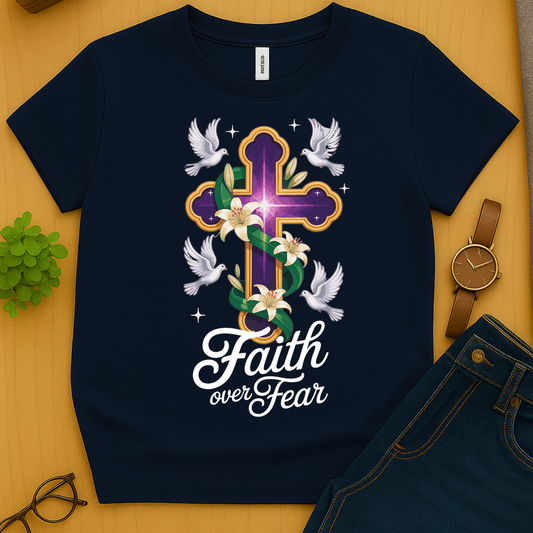 Faith Over Fear B - Navy