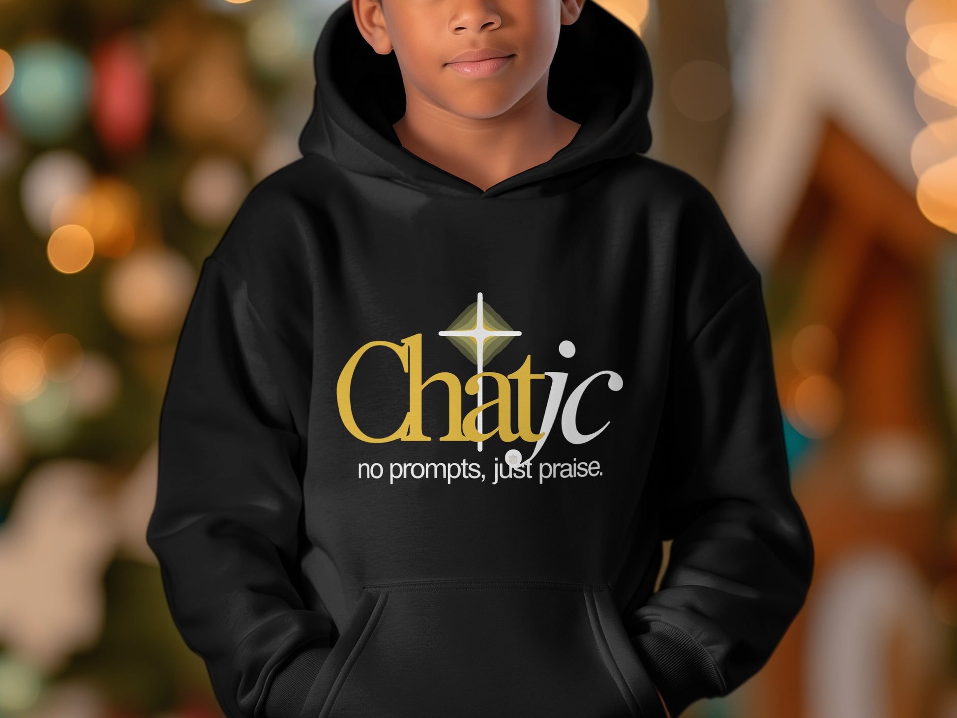Chatjc no prompts just praise hoodie product type