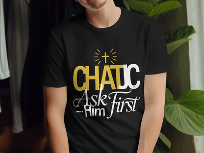 CHATIC Ask Him First Cross Symbol Design product type