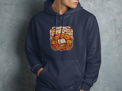 Sweatshirt featuring "Pumpkin Player Club" and Bible verse with pumpkins.