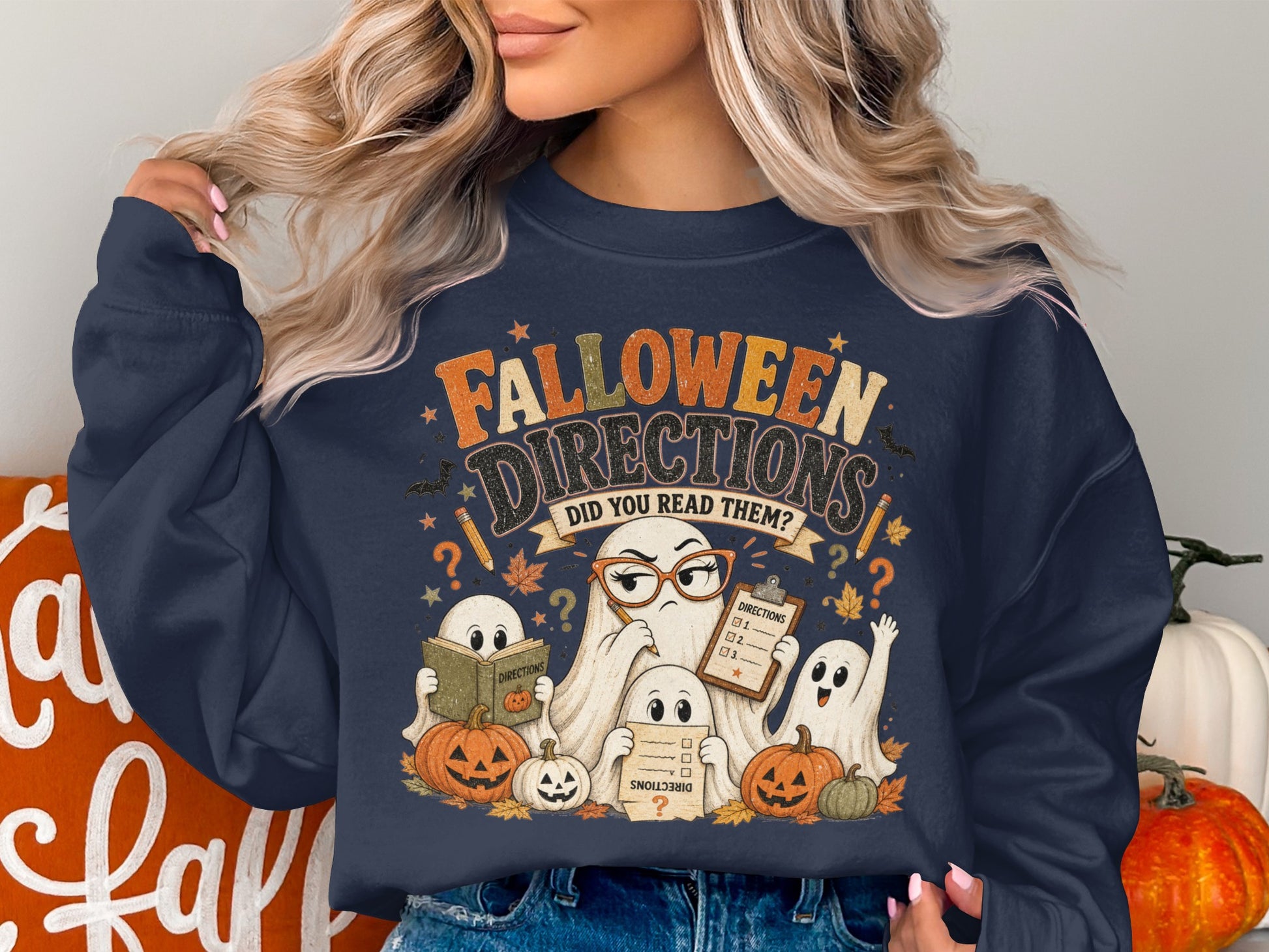 Halloween Directions graphic with ghosts, pumpkins, and the question, "Did You Read Them?".