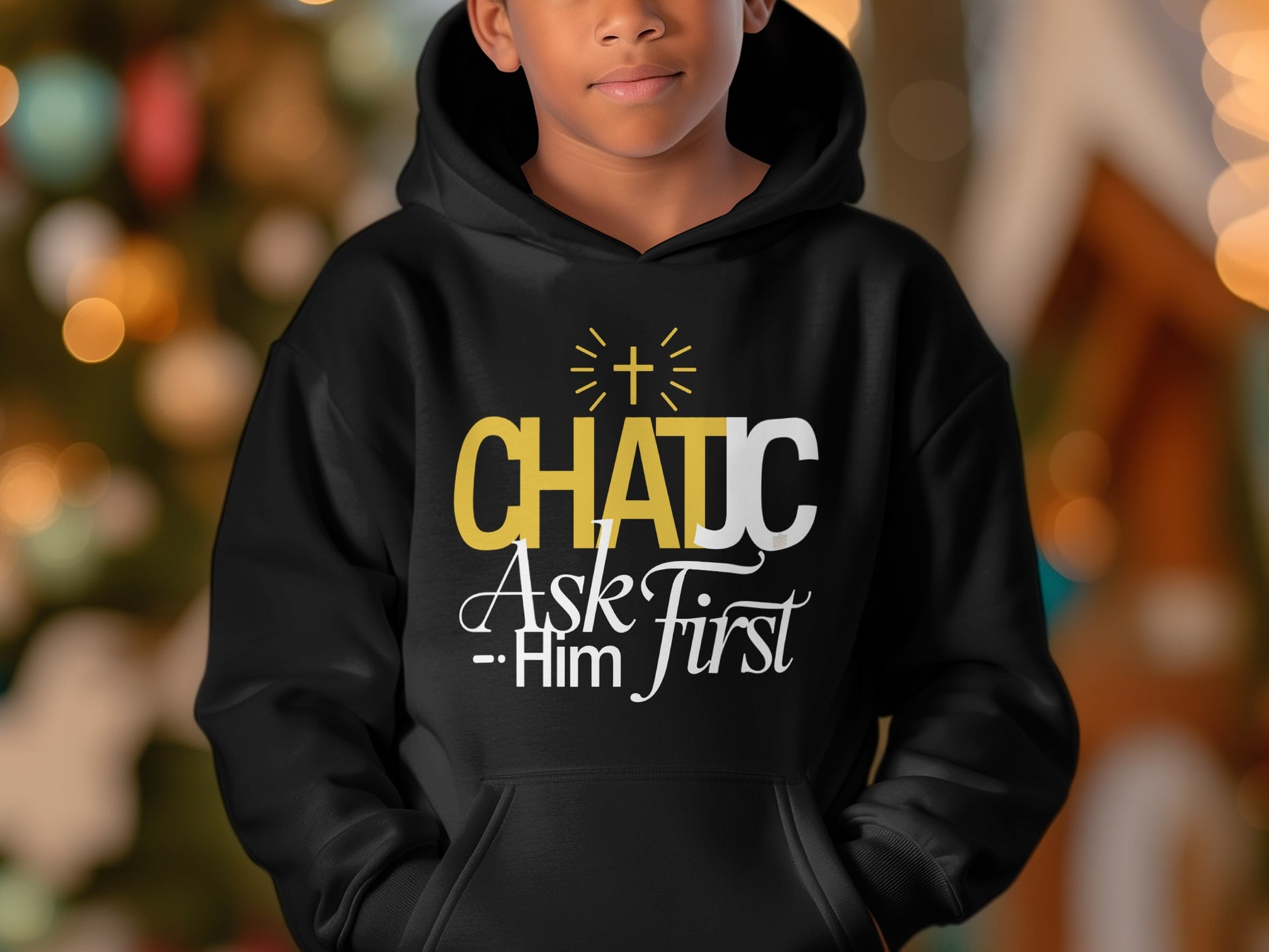 CHATJC Ask Him First cross hoodie product type
