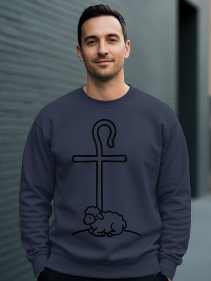 Lamb of God Christian T-Shirt, Good Shepherd Cross Tee, Religious Faith Apparel, | Christian shirt | Custom Church Merch